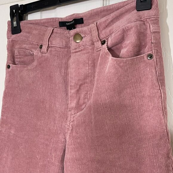 Forever 21 pink corduroy pants stretch size s - Picture 2 of 5